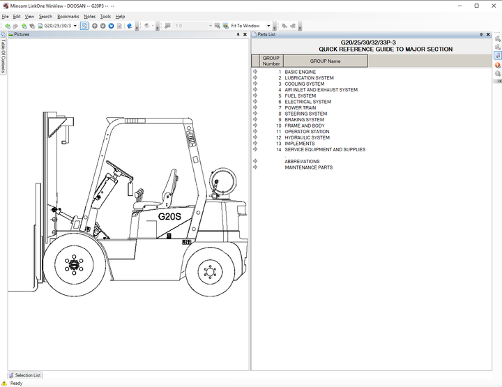 EPC155-Doosan Forklift LinkOne_01
