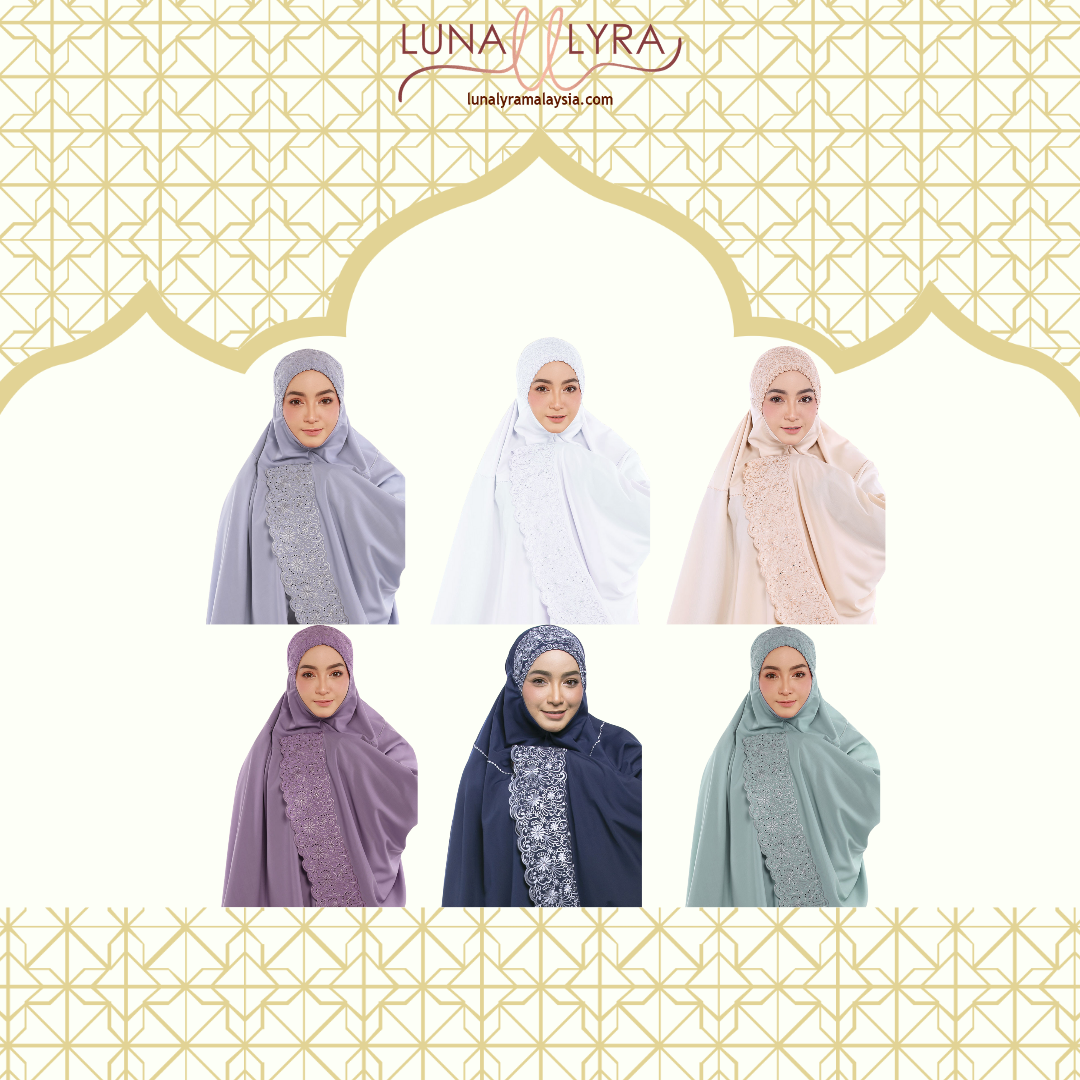 Telekung Elysaa by LunaLyra | LunaLyra Malaysia