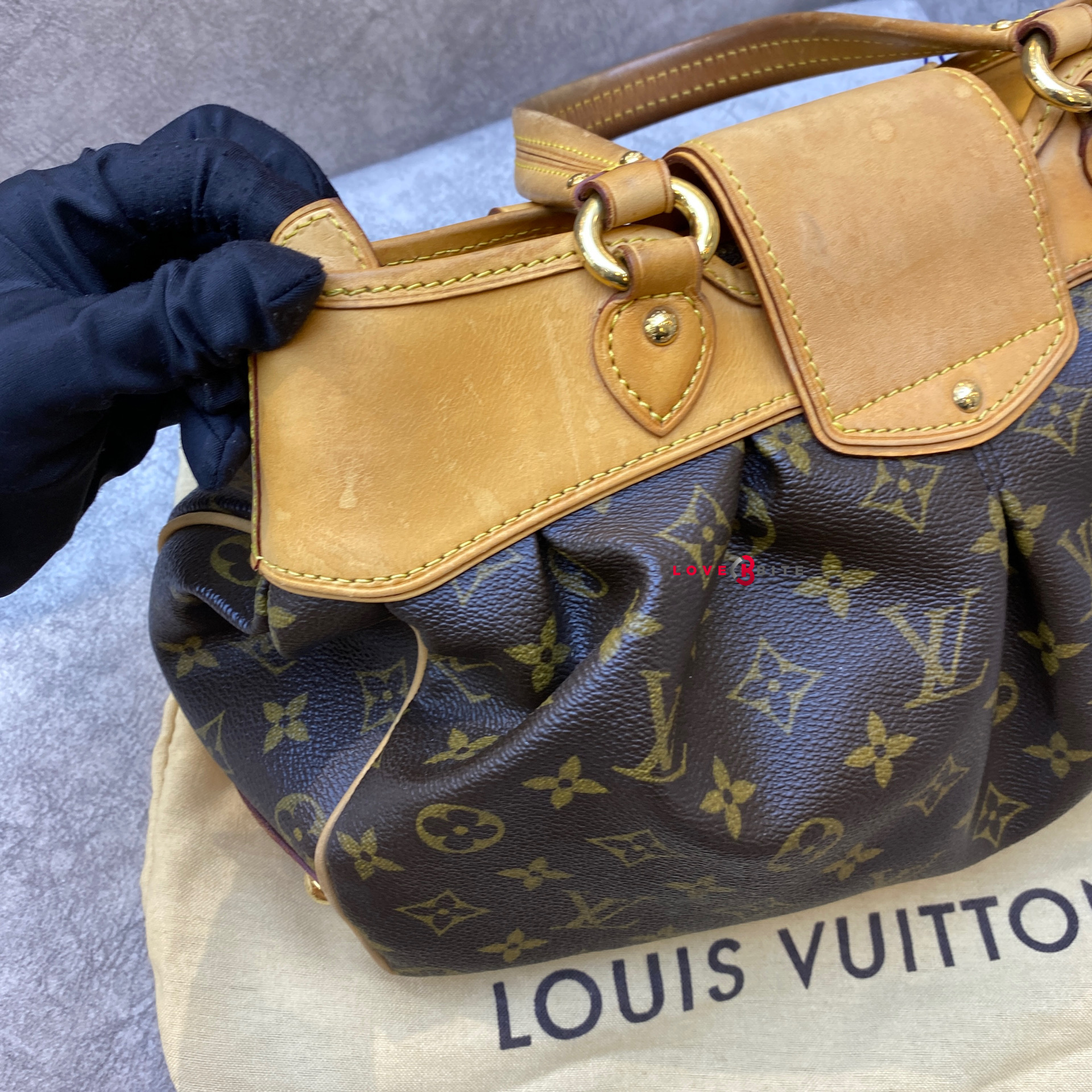 Boetie cloth tote Louis Vuitton Brown in Cloth - 20922058
