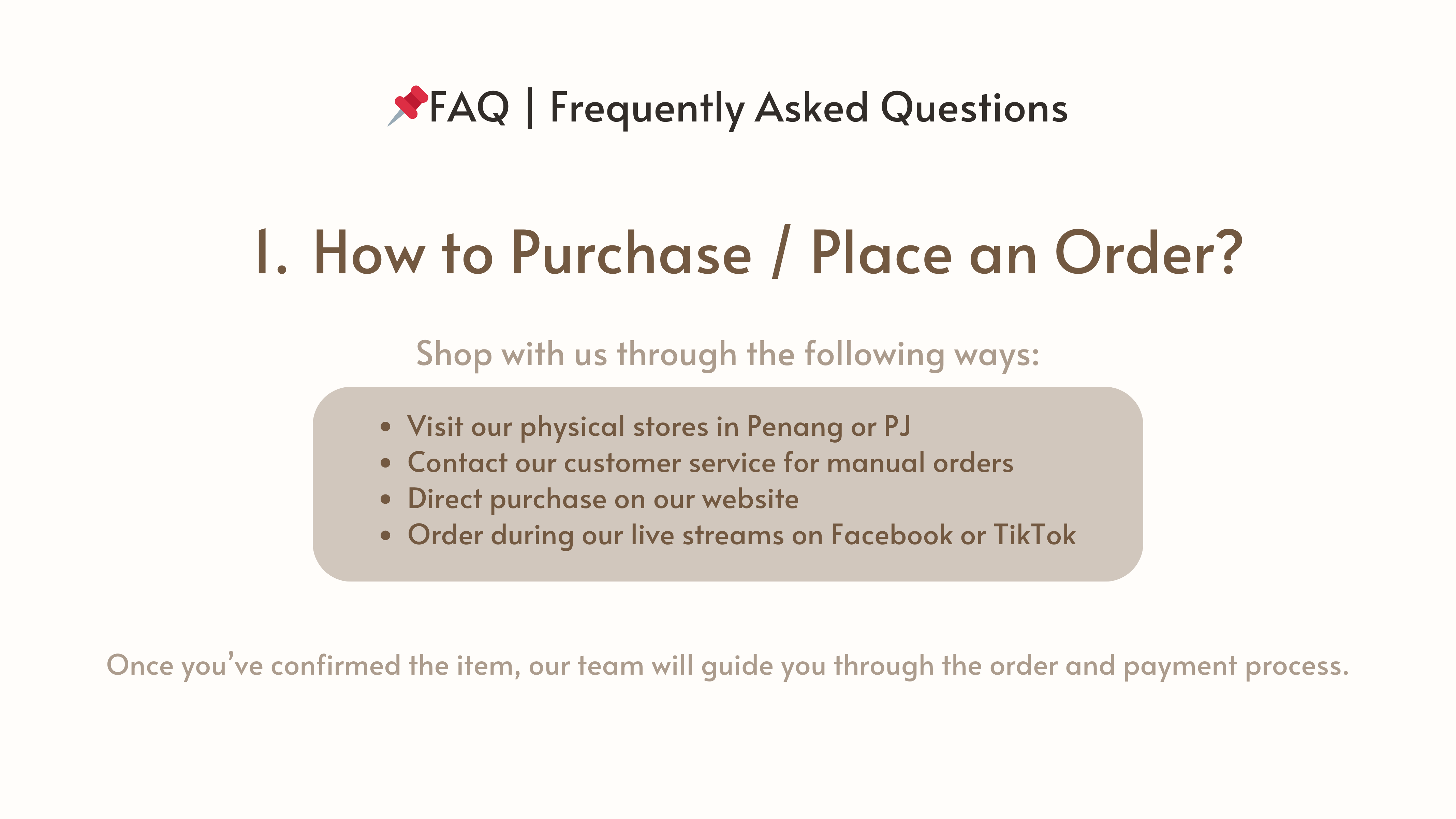 FAQ - How to Purchase _ Place an Order