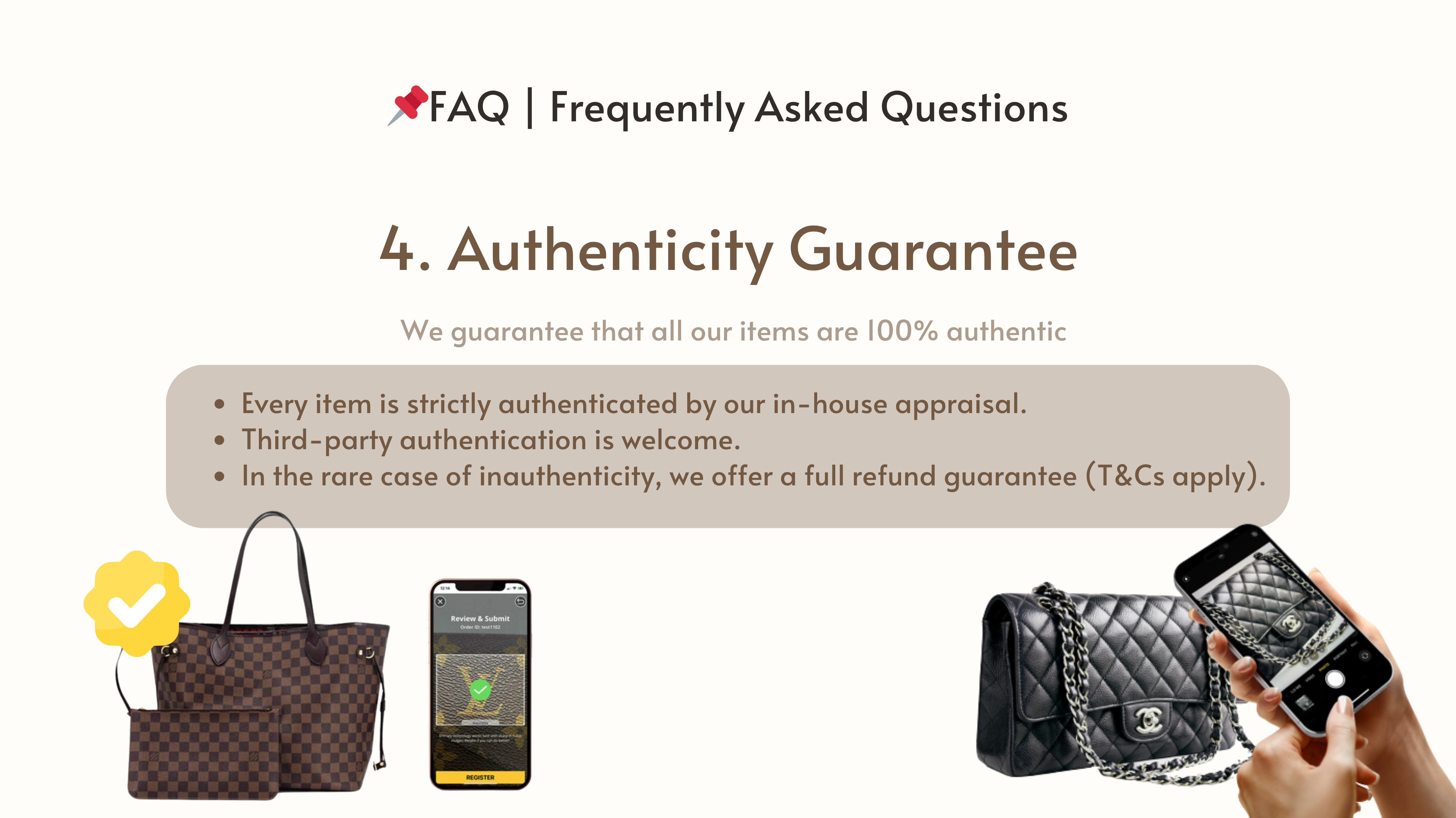 FAQ - Authenticity Guarantee