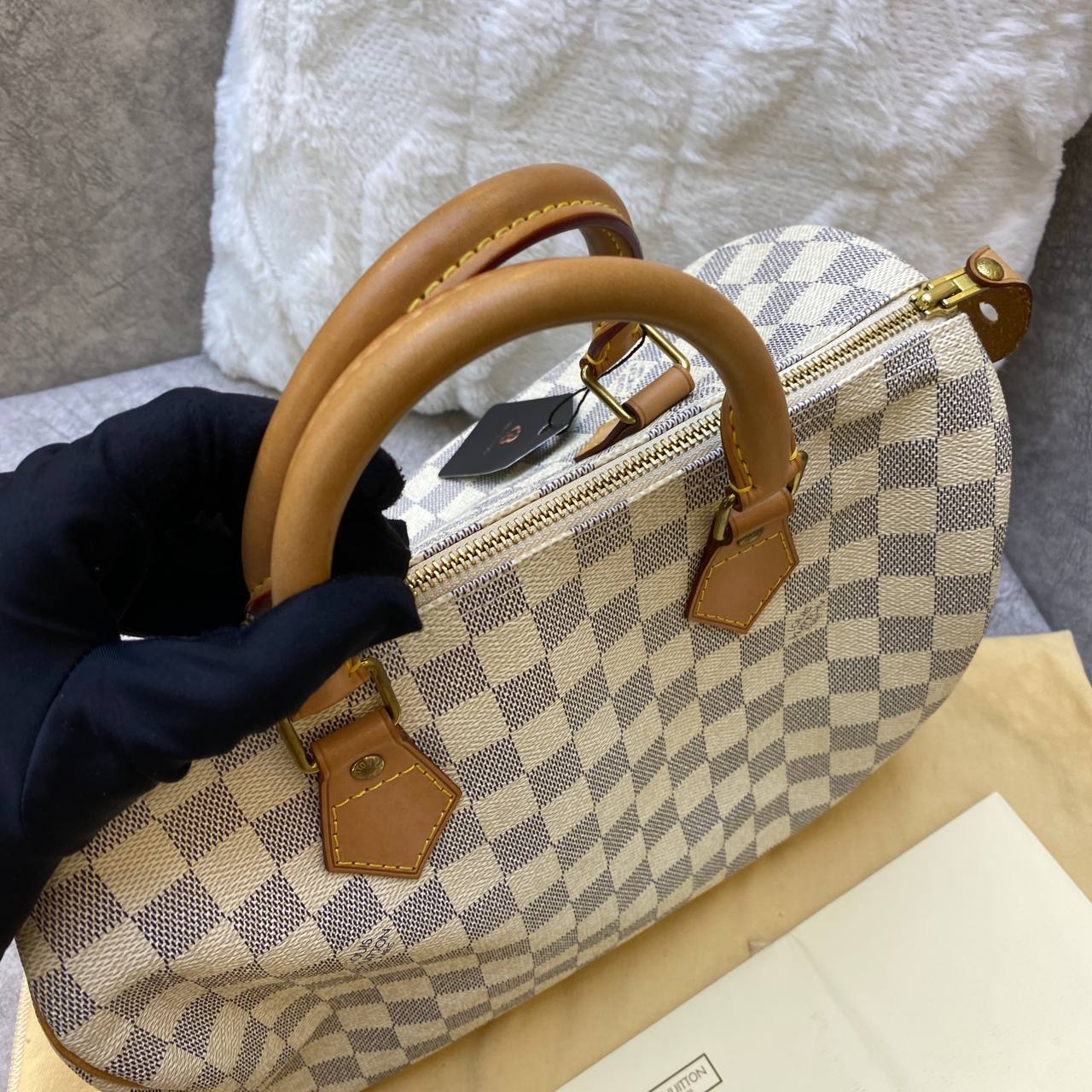 Louis Vuitton Speedy 30 Damier Azur