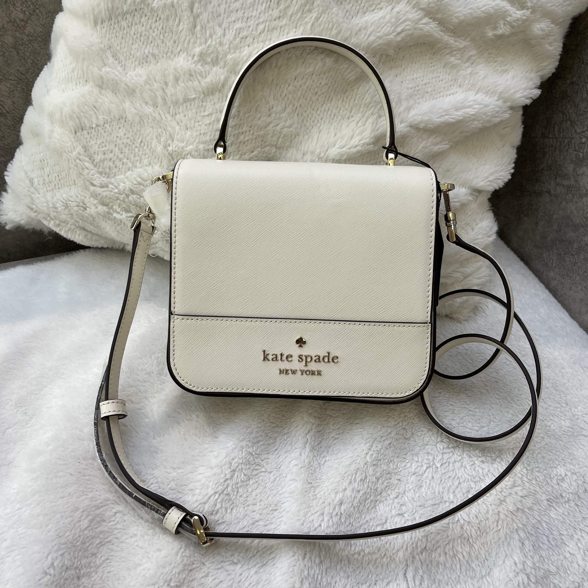 KATE SPADE SQUARE STACI CROSSBODY BAG IN WHITE – Lbite Luxury Branded -  Your Trusted Luxury Expert