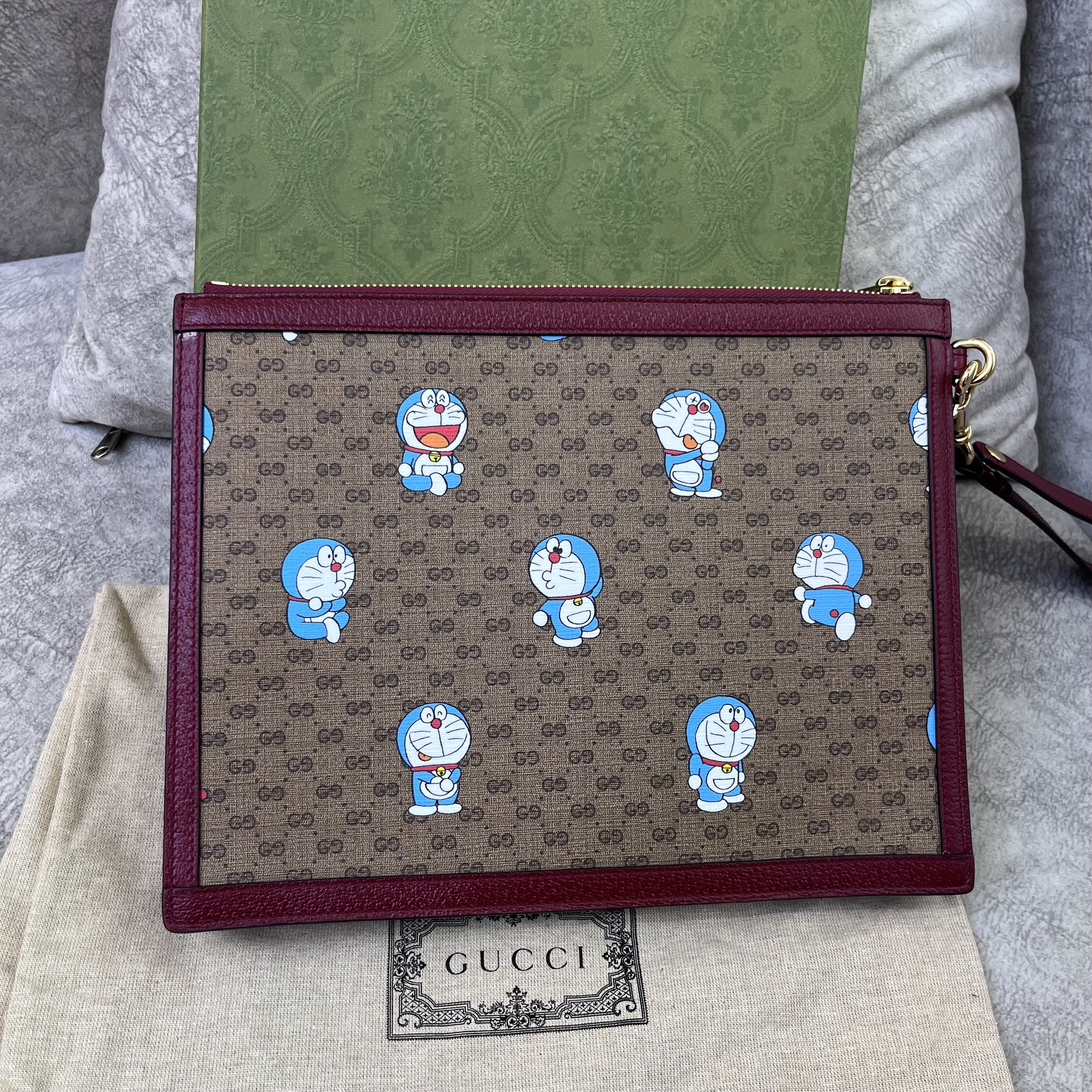 gucci doraemon pouch