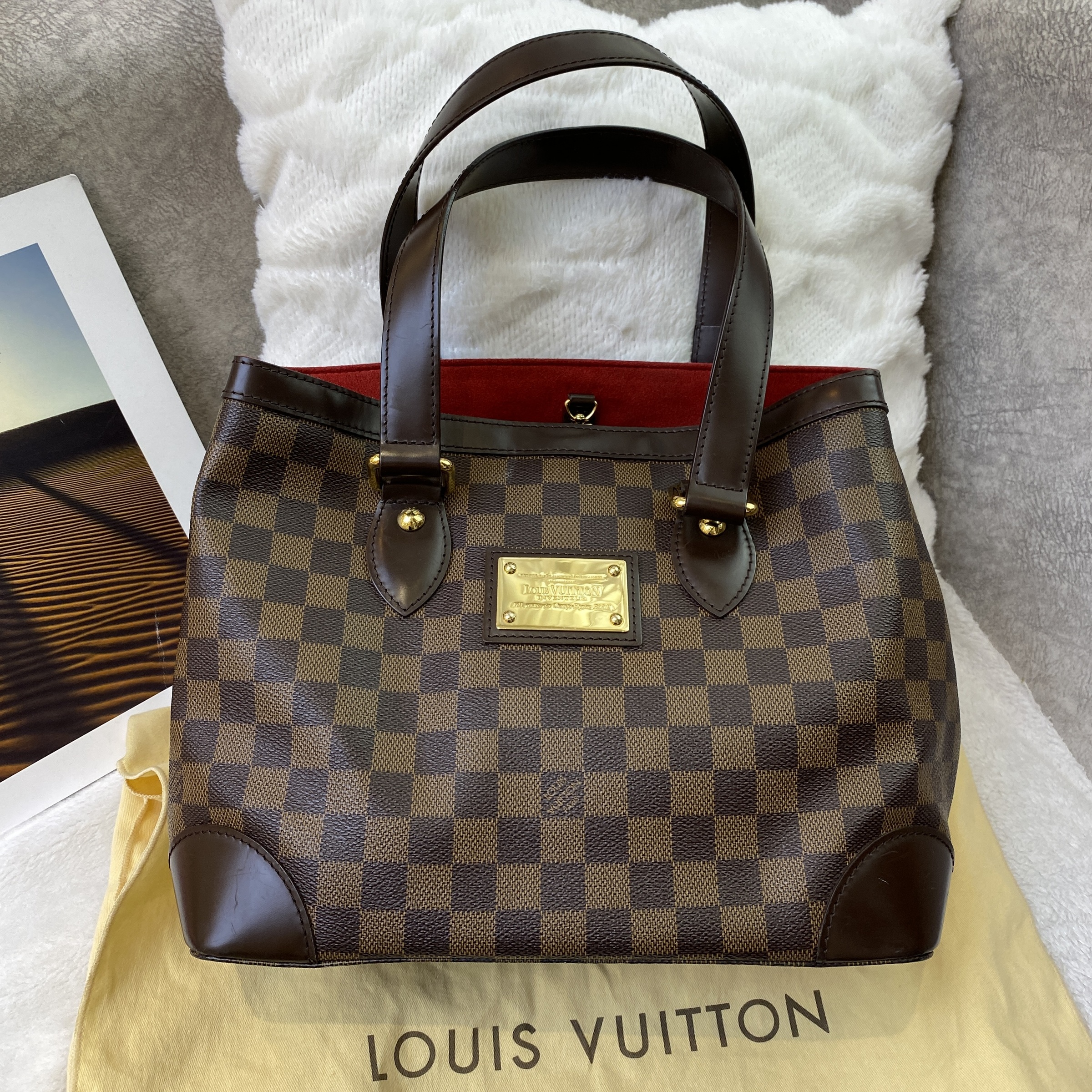 PREOWNED LOUIS VUITTON HAMPSTEAD PM DAMIER EBENE (MI4018) – Lbite Luxury  Branded - Your Trusted Luxury Expert