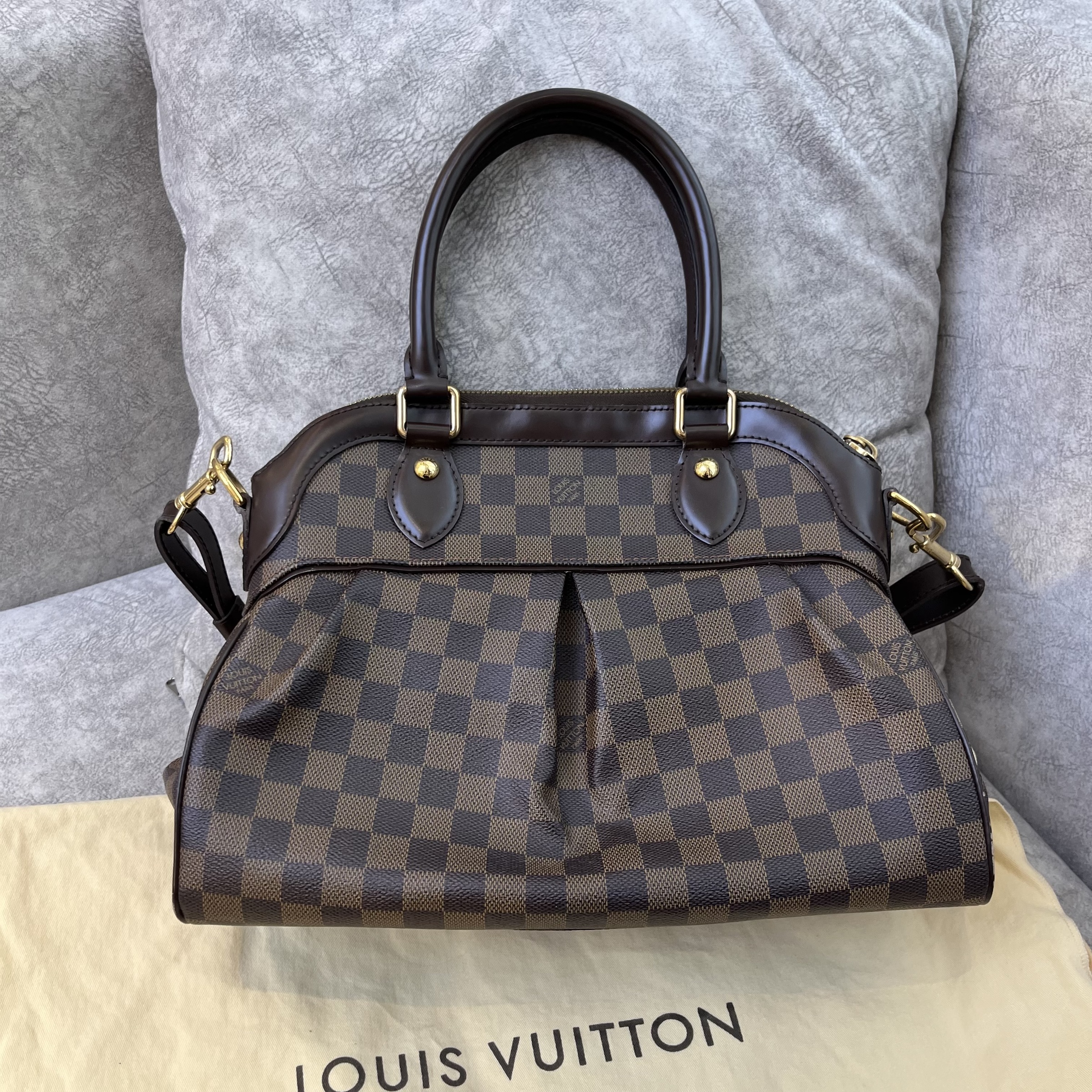 PREOWNED LOUIS VUITTON TREVI PM DAMIER EBENE (TH0078) – Lbite Luxury  Branded - Your Trusted Luxury Expert