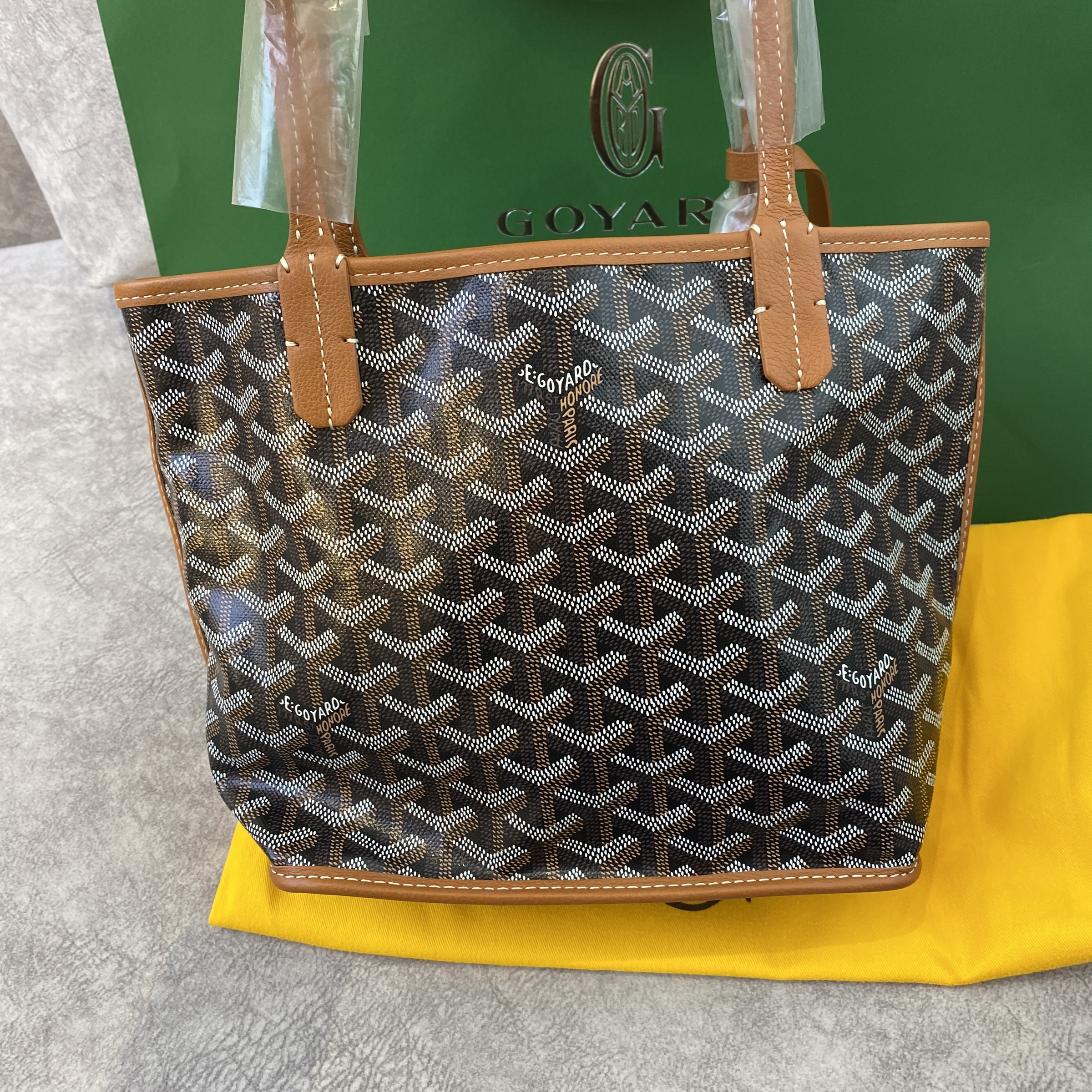 GOYARD ANJOU MINI BLACK TAN BAG – Lbite Luxury Branded - Your Trusted  Luxury Expert