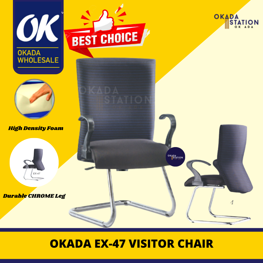 OKADA EX47 Leather VISITOR Office Chair Kerusi Office