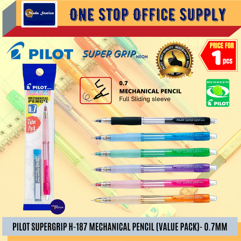 Pilot Super Grip Mechanical Pencil Value Pack (0.5mm / 0.7mm) / PILOT ...