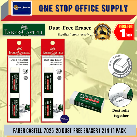 FABER CASTELL ERASER 7085-20 20'S/BOX - Syarikat Kiang Trading Sdn Bhd