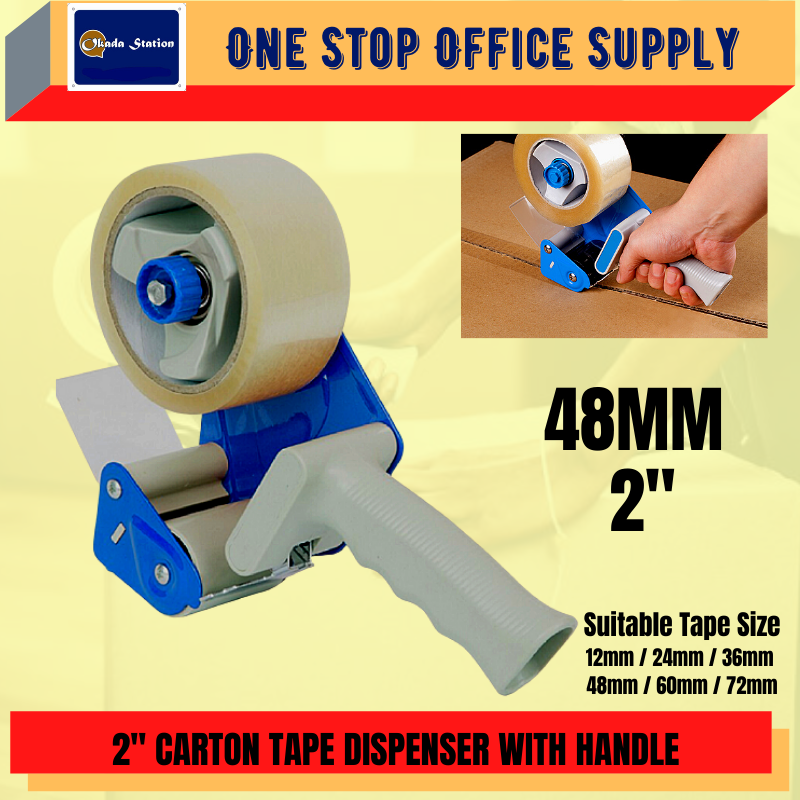 DingLi OPP Tape Dispenser (2 Inch) / Carton Tape Dispenser / Tape Cutter / Tape  Dispenser Sealer with handheld – Wawasan Pintas Sdn Bhd