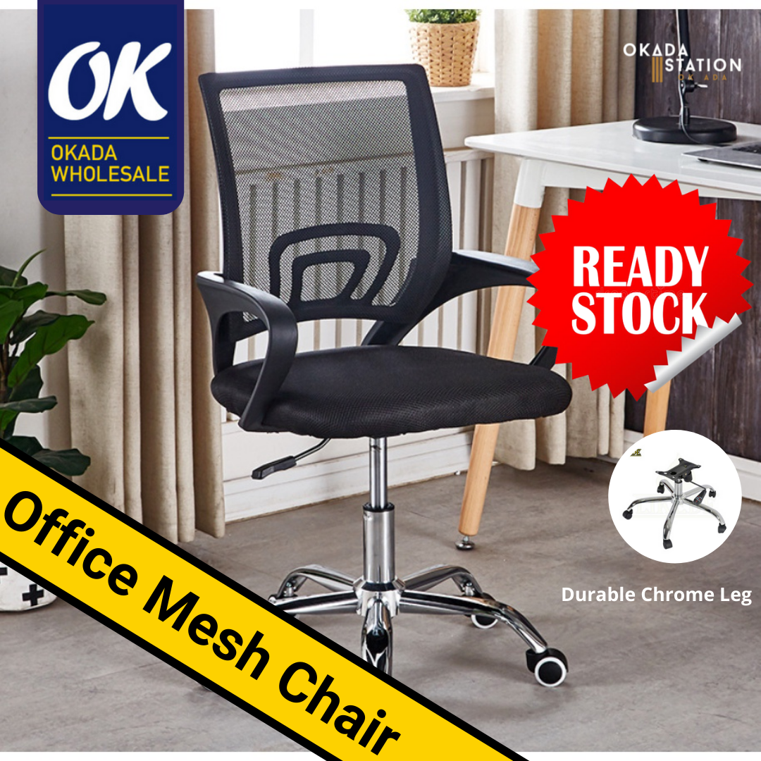 OKADA Mesh Office Chair / Kerusi Pejabat / Kerusi Office / Ergonomic Chair  / Assistant Chair / Study Chair / Mesh Chair – Wawasan Pintas Sdn Bhd