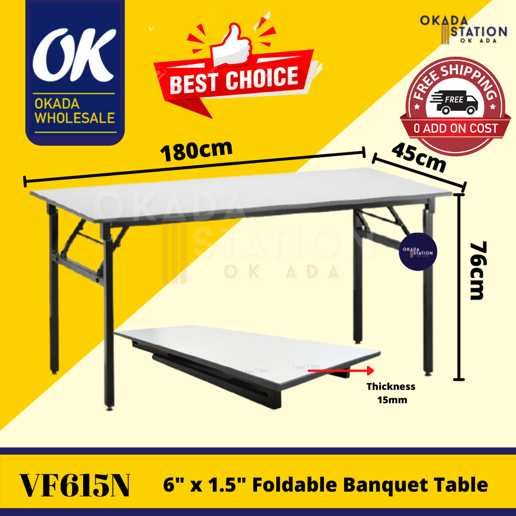 OKADA Banquet Table / Meja Lipat / Catering Table / Meja Buffet / Meja ...