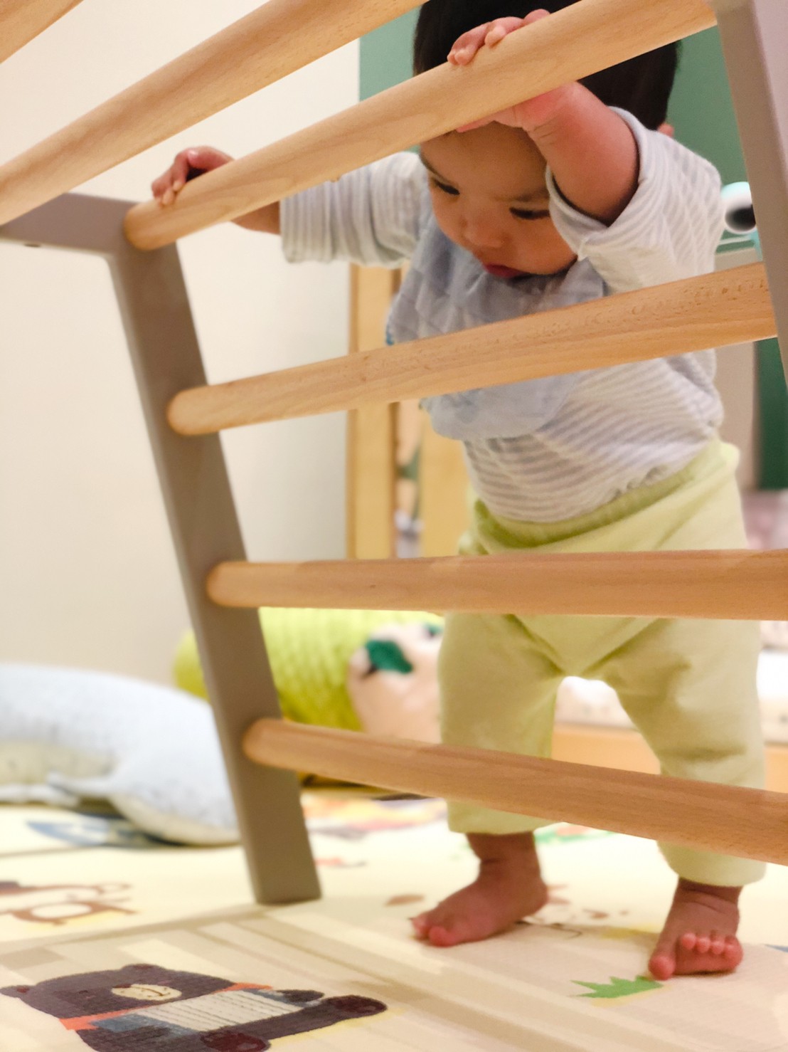 攀爬架健力架_感覺統合組合_Woodpecker β 多功能成長床-孩記得嬰兒床-床邊床-遊戲床