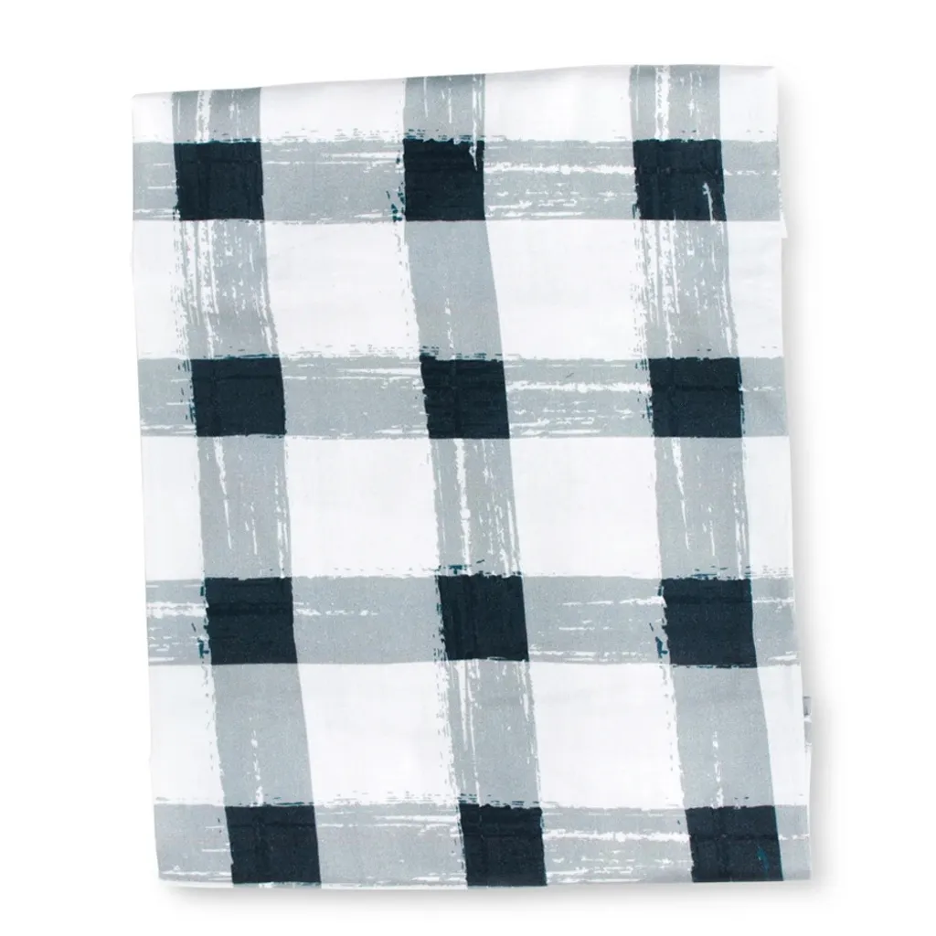 Sack Me 灰格床包 _Grey Gingham Fitted Sheet.jpg