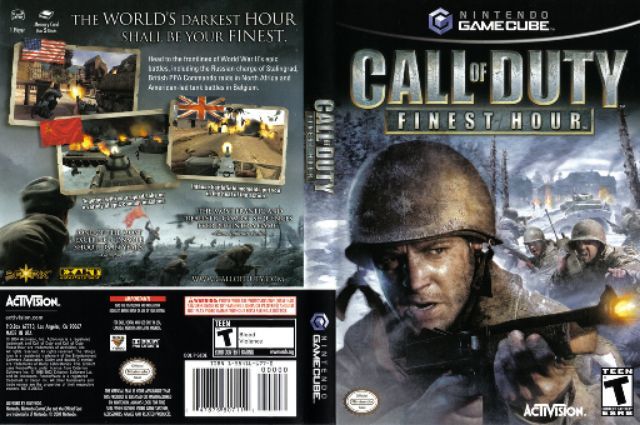 call of duty gamecube games