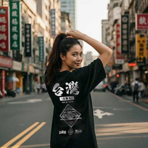 黑底背面