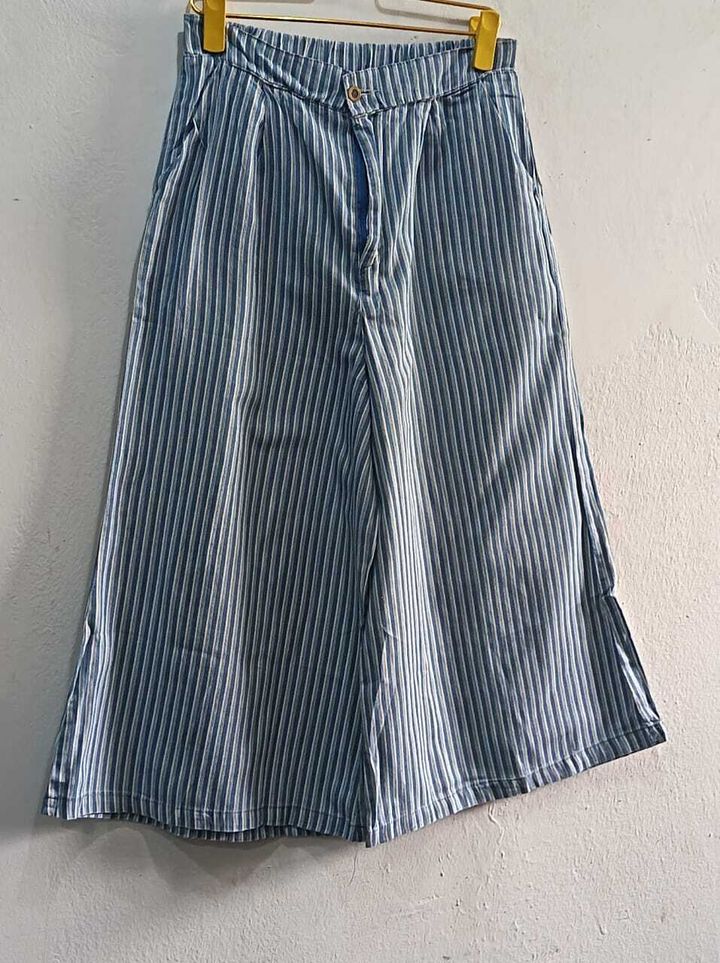 A001 Blue & White Striped Pants
