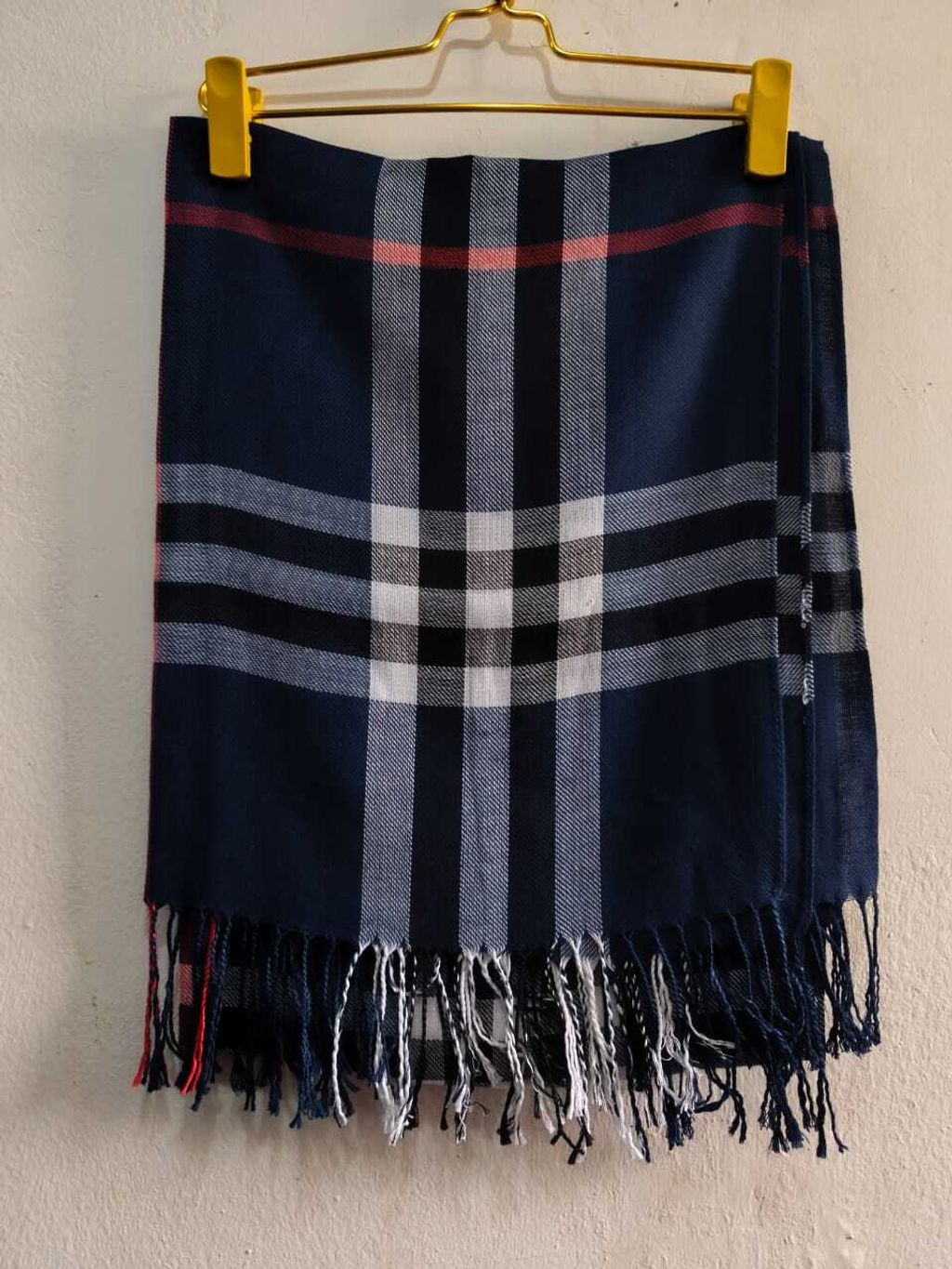 A011-1 Burberry Scarf (Blue)