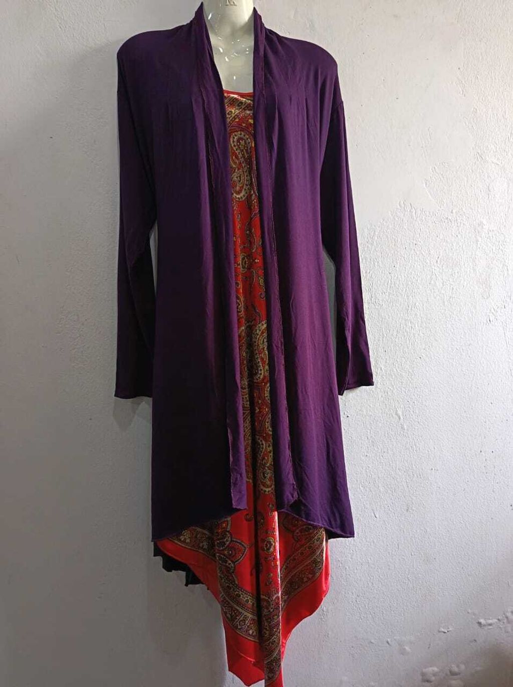 A004 Medium Long Cardigan (Purple)
