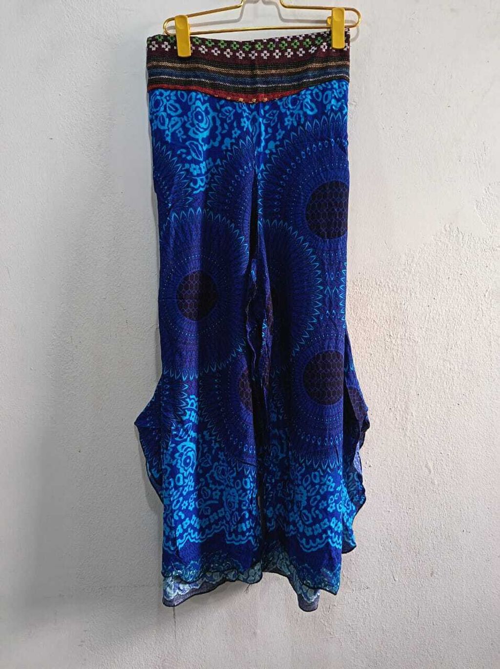 A006-2 Palazo Batik Pants T2 (Blue)