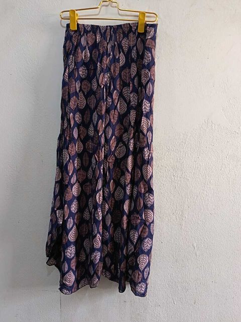 A006 Palazo Batik Pants T3 (Leaf Motive)