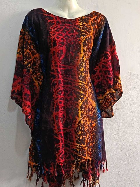 A007-1-Rayon Batik Blouse Mix Color