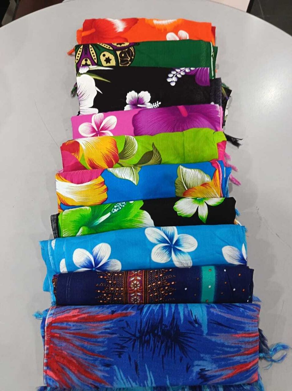 A007-2-Rayon Batik Blouse Mix Color