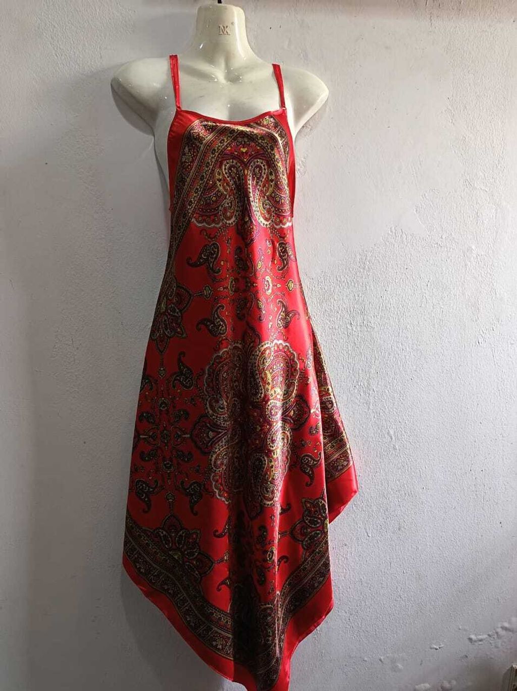 A008 Slip Dress Silk (Red)