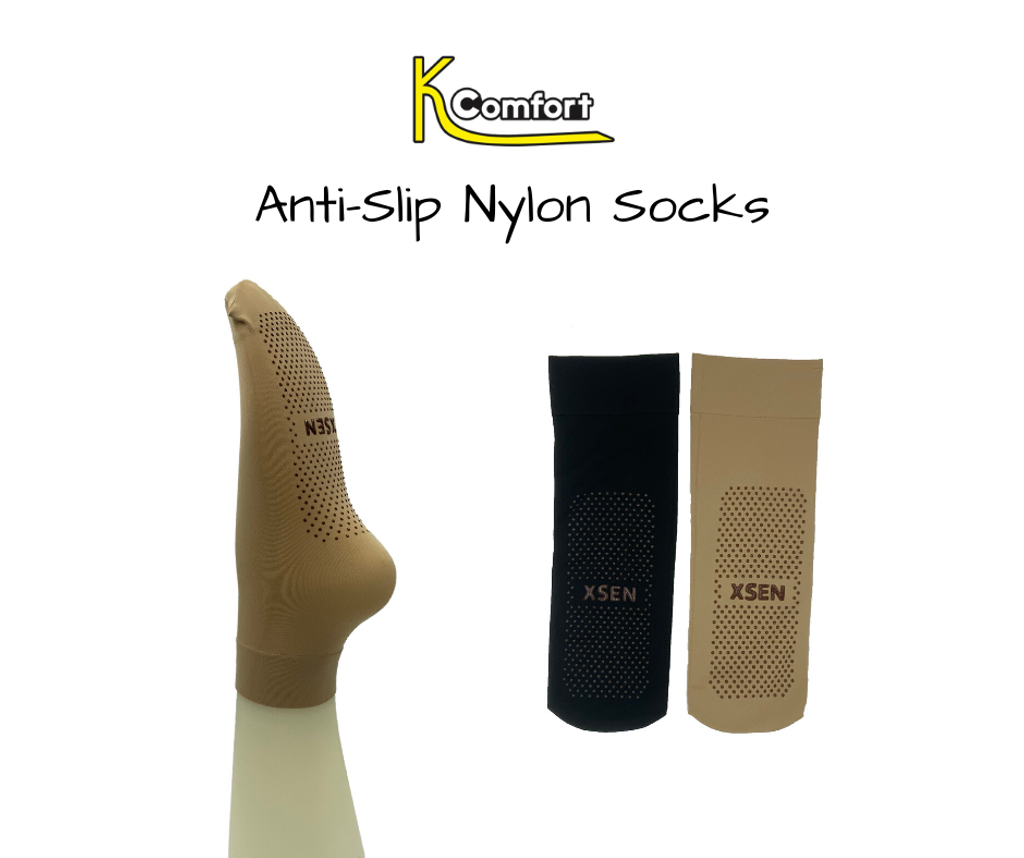 Ready Stock] Stokin Muslimah Anti Slip Nylon Socks Women – K Comfort
