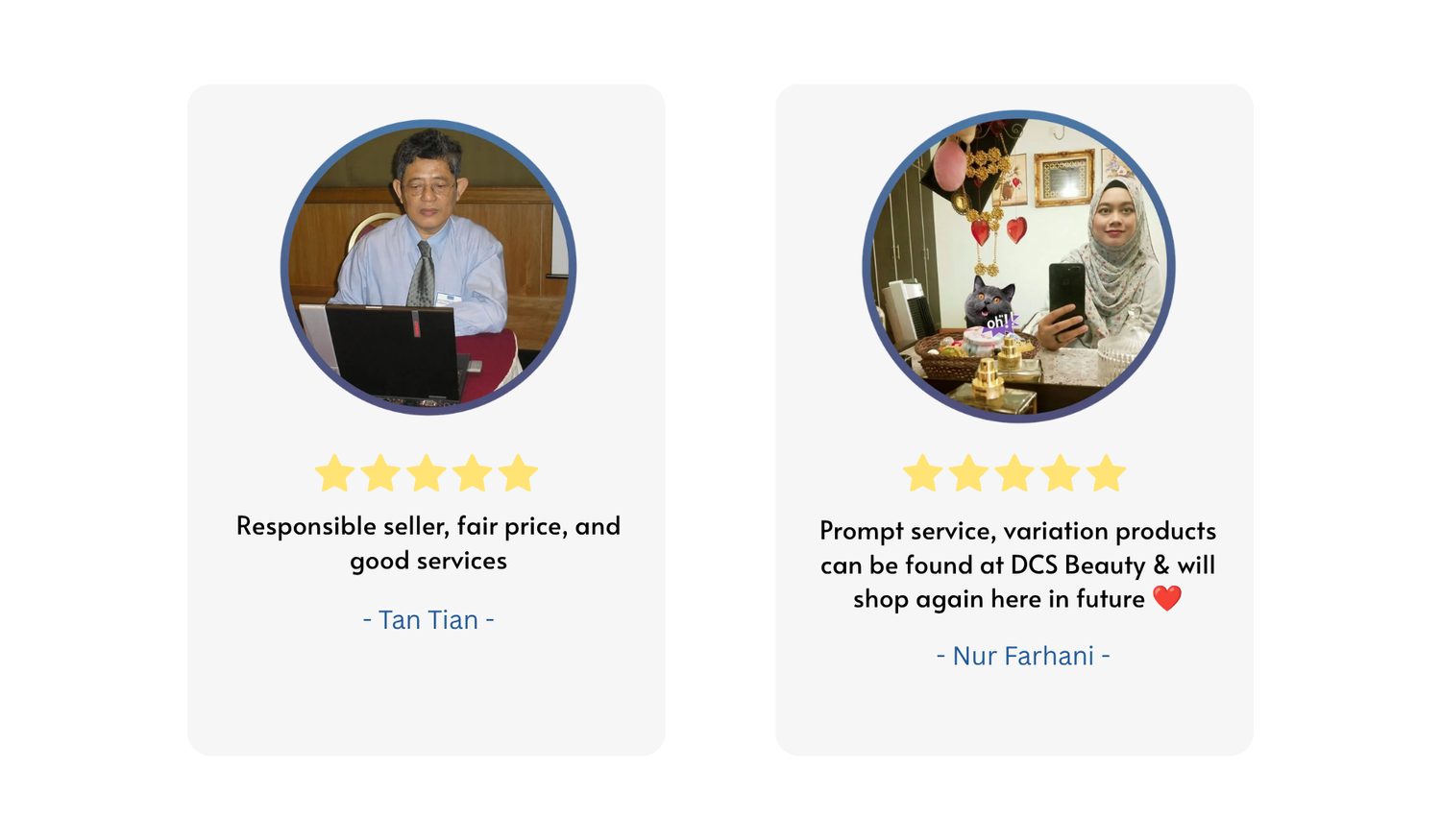 TESTIMONIALS | DCS Beauty