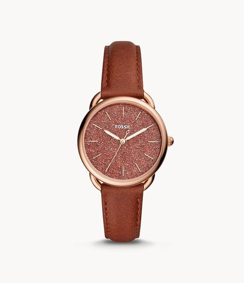 Fossil ES4420 Tailor Three-Hand Terracotta Leather Watch