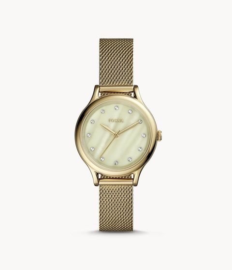 Fossil BQ3391 Laney Three-Hand Gold-Tone Stainless Steel Watch