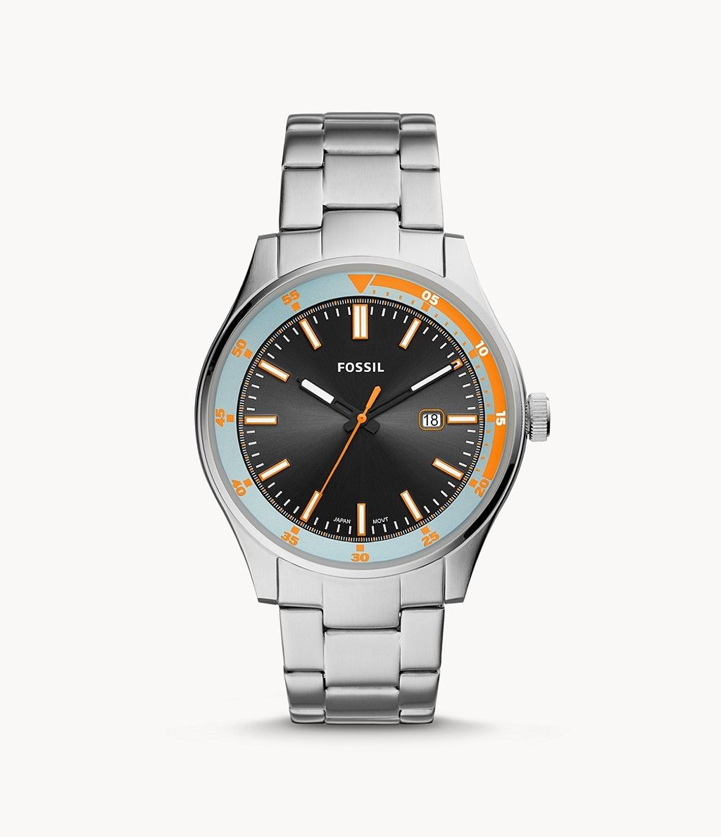 Fossil FS5534 Belmar Three-Hand Date Stainless Steel Watch