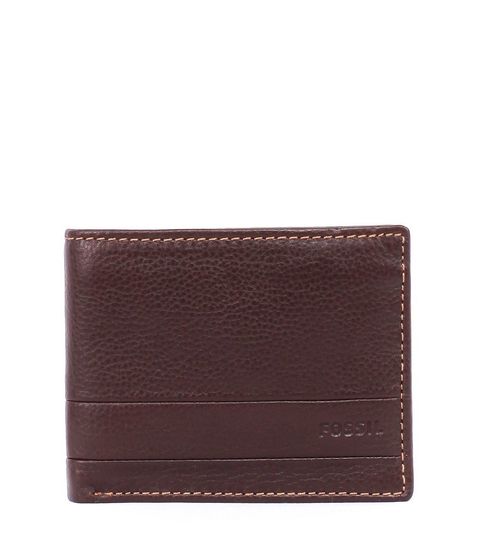 Fossil Lufkin Passcase Wallet Dark Brown – Premiumvibes