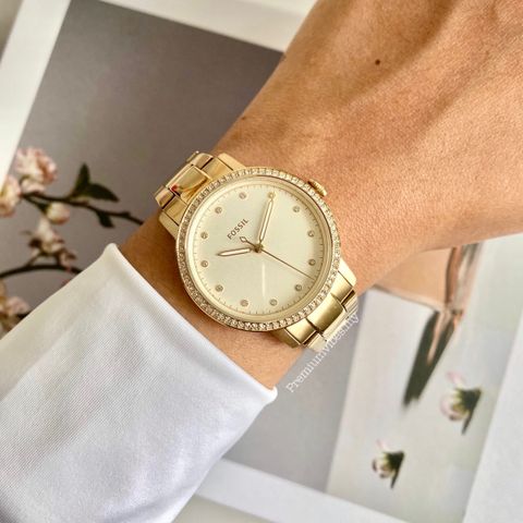 Fossil original Malaysia ES4289 Neely Three-Hand Gold-Tone Stainless Steel Watch