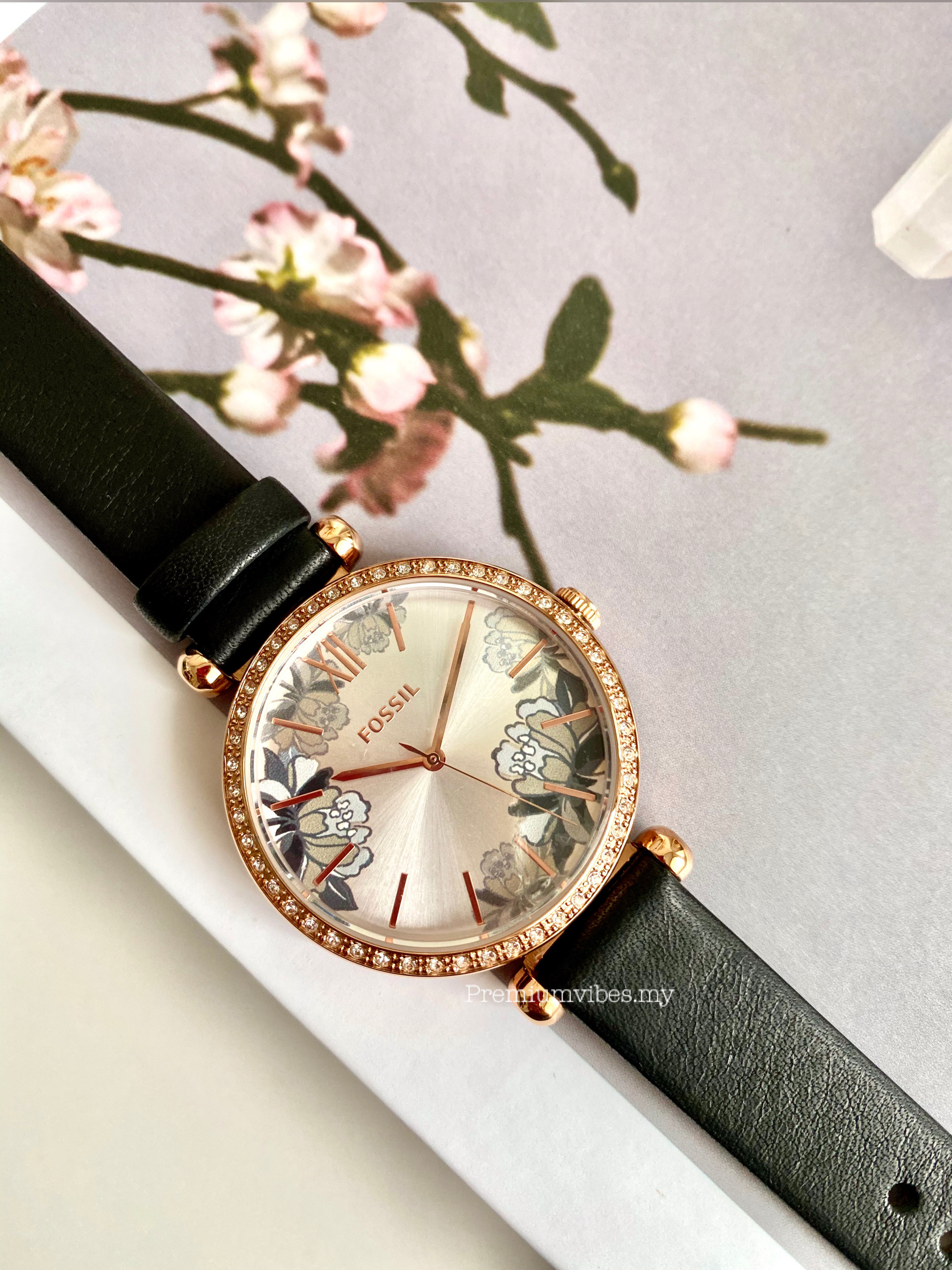 Fossil BQ3572 Tillie Three-Hand Black 