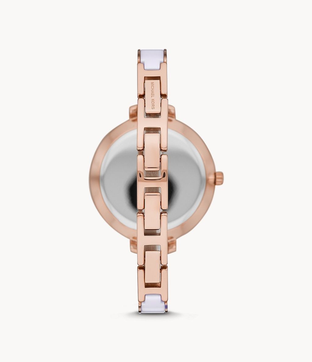 Michael Kors MK4342 Jaryn Three-Hand Rose Gold-Tone Stainless Steel Watch