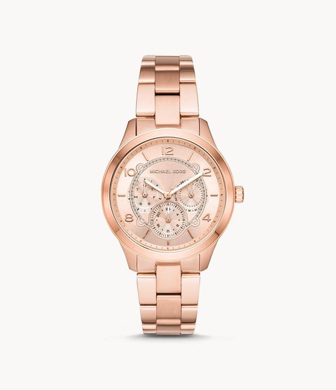 Michael Kors MK6589 Runway Chronograph Rose Gold-Tone Stainless Steel Watch