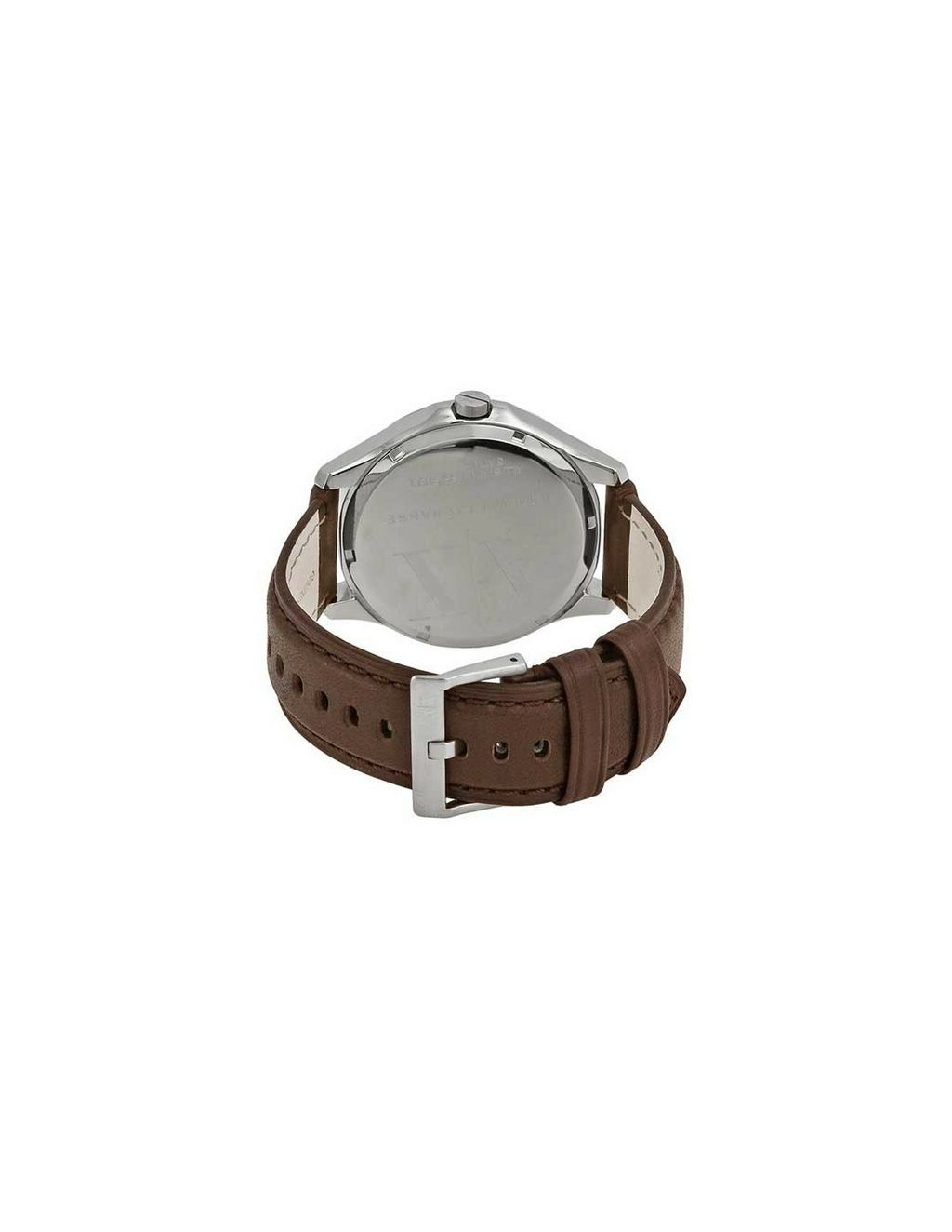 Armani Exchange AX2100 Whitman Silver Dial Brown Leather Watch Malaysia