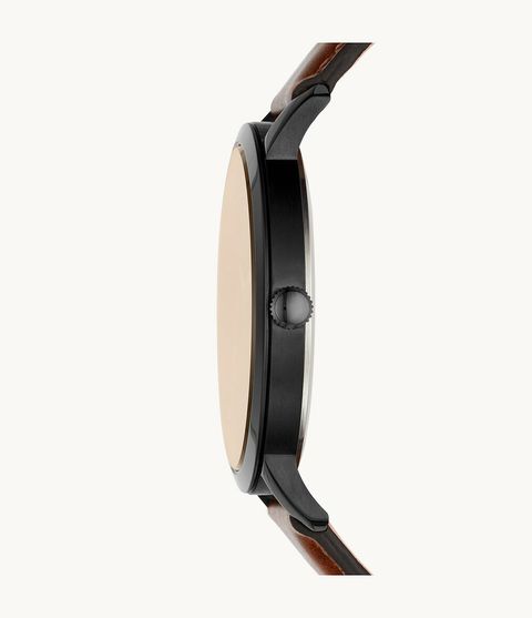 Fossil Original Malaysia BQ2460 Luther Three-Hand Brown Leather Watch