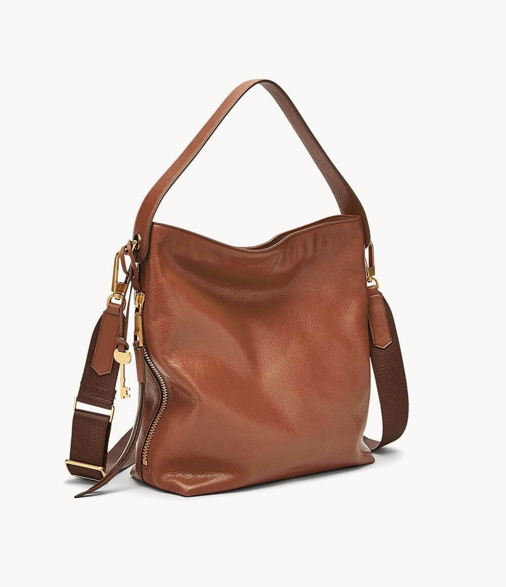 fossil maya small hobo brown