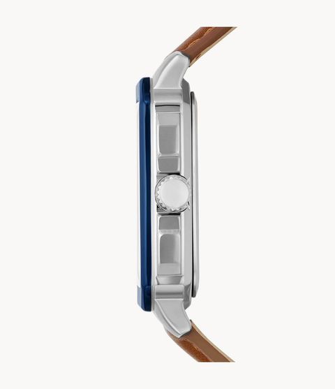 Fossil BQ2658 Inscription Multifunction Brown Leather Watch