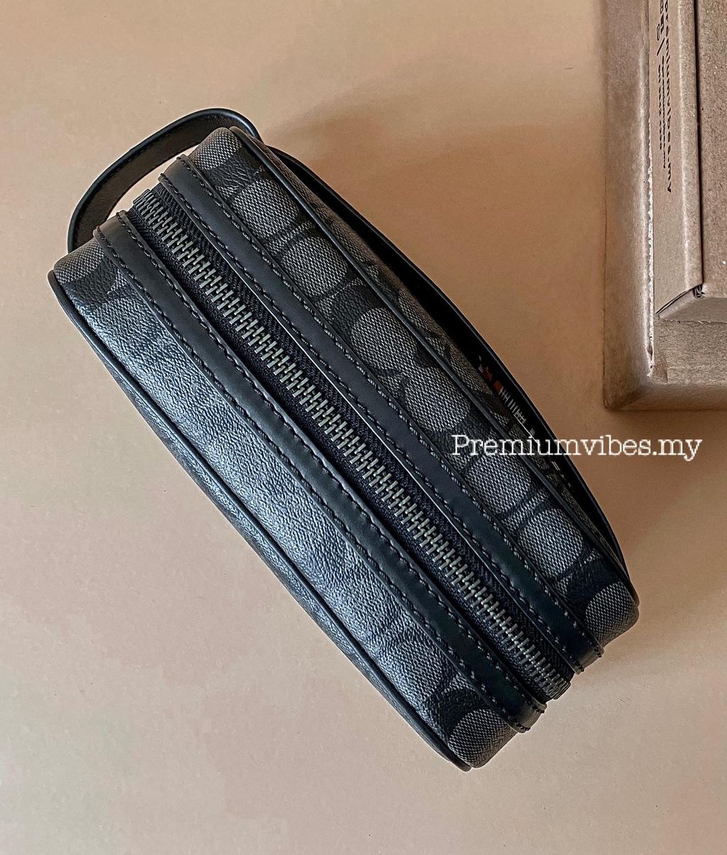 Coach Small Travel Kit In Signature Canvas Premiumvibes