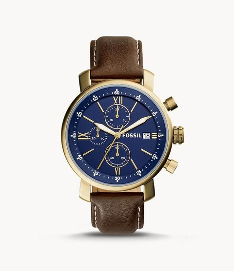 Fossil BQ2099 Rhett Chronograph Brown Leather Watch