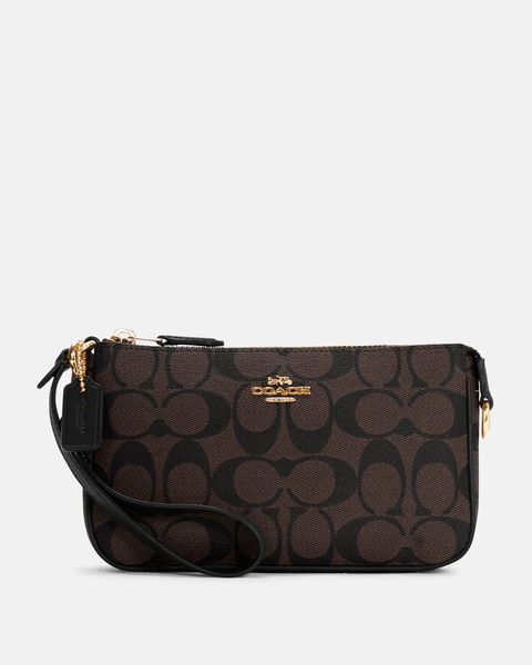 Coach Nolita 19 In Signature Canvas Black/Brown c3308