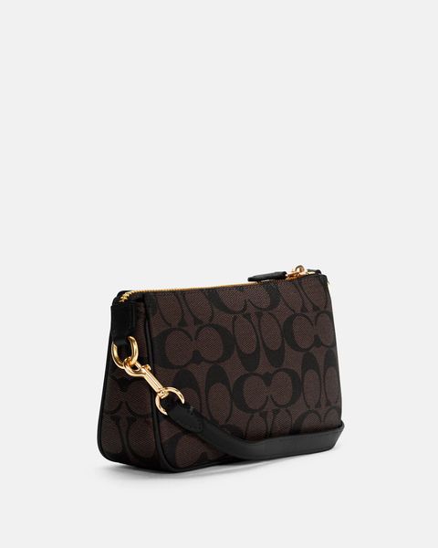 Coach Nolita 19 In Signature Canvas Black/Brown c3308