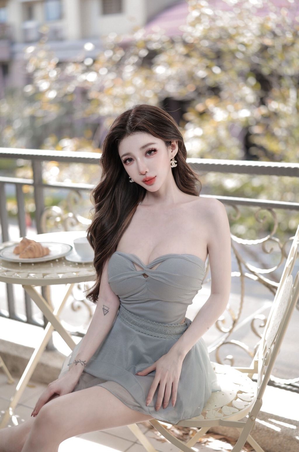 F13-1平口透紗藍