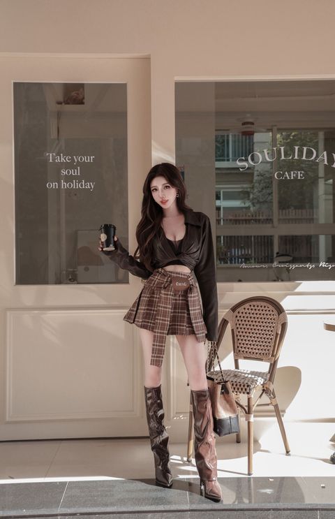 F15-1皮革綁帶外咖