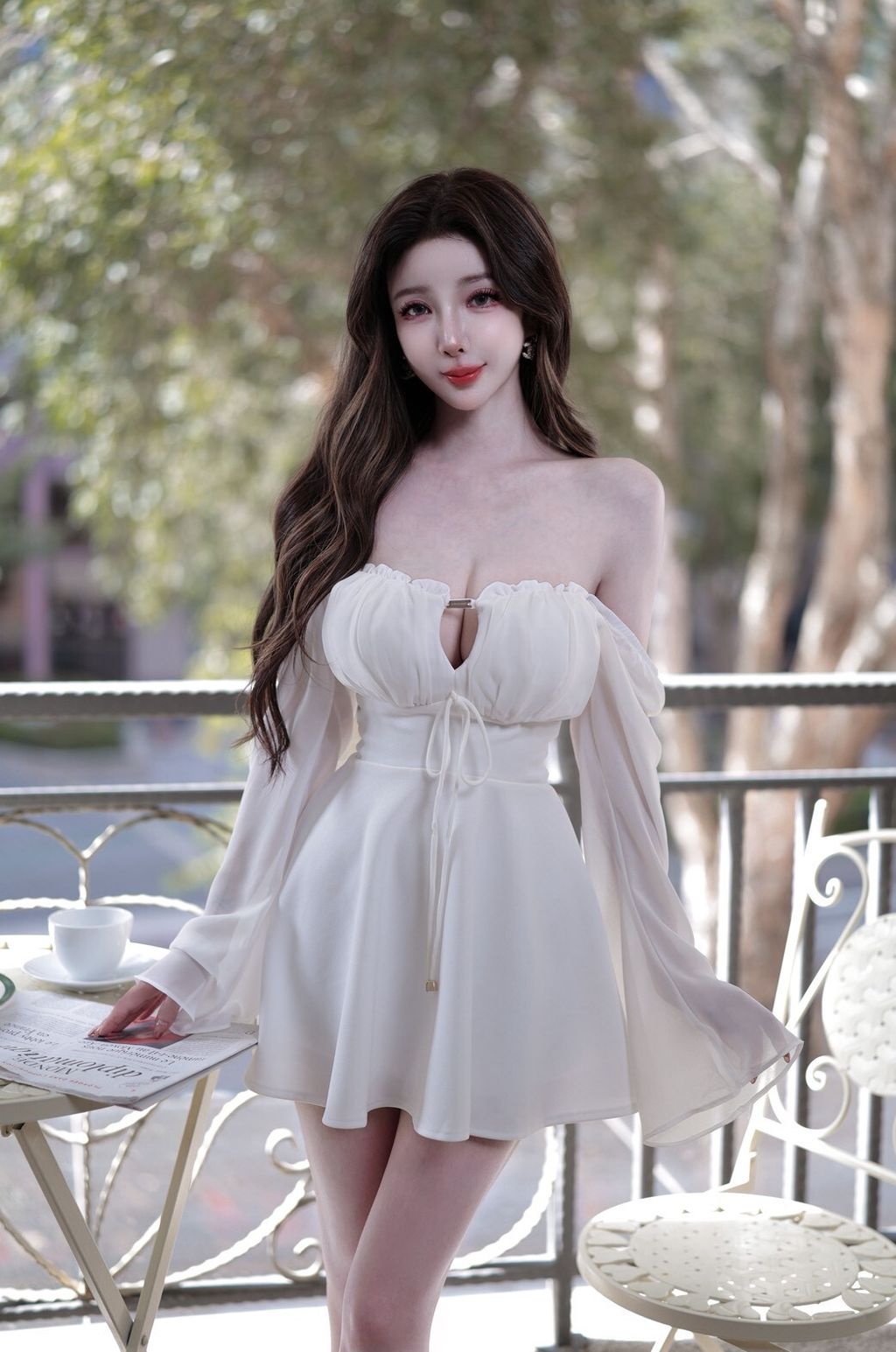 F12-1訂製月霧輕紗白